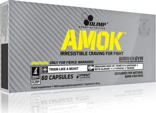 Olimp Sport Nutrition Sport Nutrition Sport Amok 120 κάψουλες