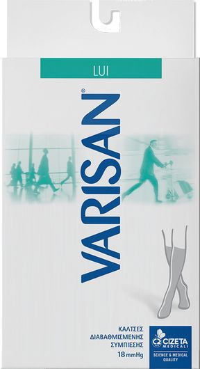 Ανδρικές Κάλτσες Varisan Lui Διαβαθμισμένης Συμπίεσης 18mmHg No4 Μπλε