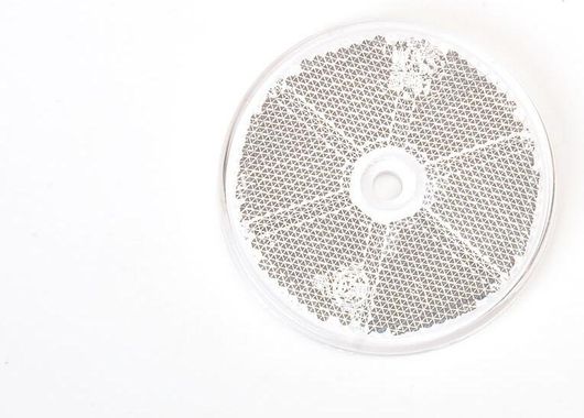 Στρογγυλό Ανακλαστικό WAS με Τρύπα - 61 mm - 1 τμχ Λευκό