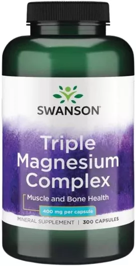 Swanson Triple Magnesium Complex 400mg 30 Κάψουλες