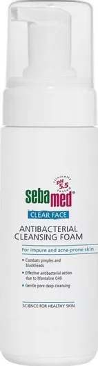 Αφρός Καθαρισμού Προσώπου Sebamed Clear Face Antibacterial για Ακνεϊκές Επιδερμίδες 150ml