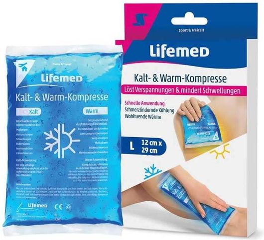 Κομπρέσα 29x12 cm Lifemed Τζελ για Κρύο και Ζεστό Επίθεμα