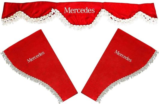 Κουρτίνες για Mercedes Κόκκινες