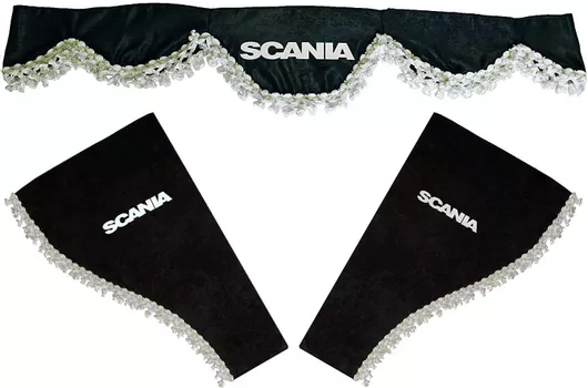 Κουρτίνες για Scania Μαύρες