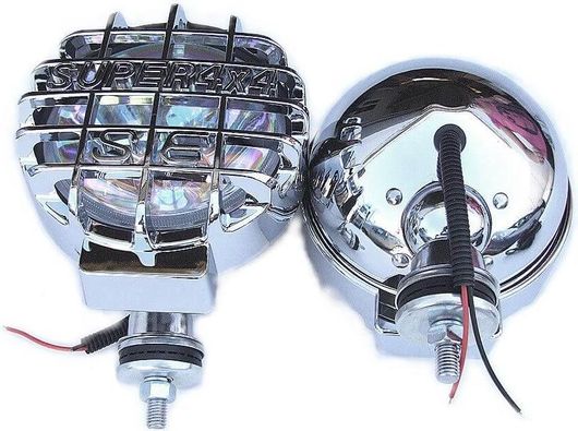 Προβολέας 4Χ4 Αλογόνου Super με Απόχρωση Rainbow στο Γυαλί 12V