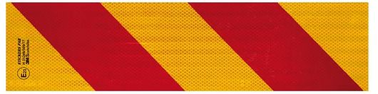 Ανακλαστική Πινακίδα 3M 56x14cm Κόκκινη/Πορτοκαλί