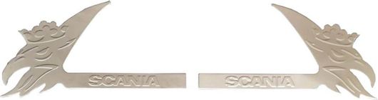 Διακοσμητικά Καλύμματα Inox Πόρτες για Scania R/L/P/T 2004-2016