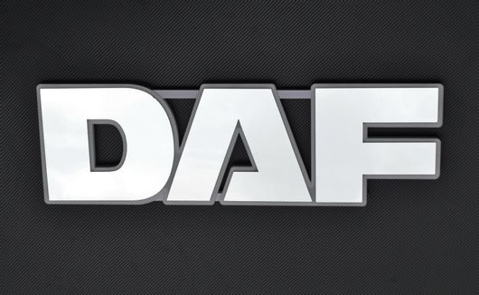 Διακοσμητική Ανάγλυφη Πινακίδα για DAF Κόκκινη