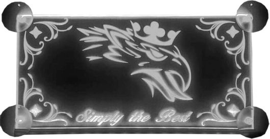 Διακοσμητική Πινακίδα Καμπίνας LED για Scania Αριστερή Λευκή