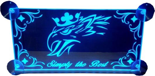 Διακοσμητική Πινακίδα Καμπίνας LED για Scania Αριστερή Μπλε