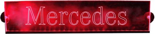 Διακοσμητική Πινακίδα Καμπίνας LED για Mercedes Κόκκινη