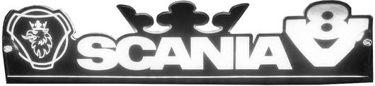 Διακοσμητική Πινακίδα Καμπίνας LED για Scania Λευκή