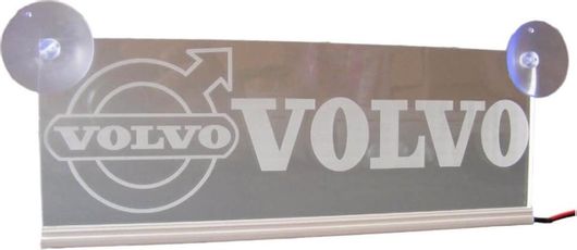 Διακοσμητική Πινακίδα Καμπίνας LED για Volvo 24V Κόκκινη