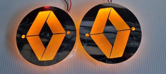 Διακοσμητικό Έμβλημα LED για Renault Πορτοκαλι