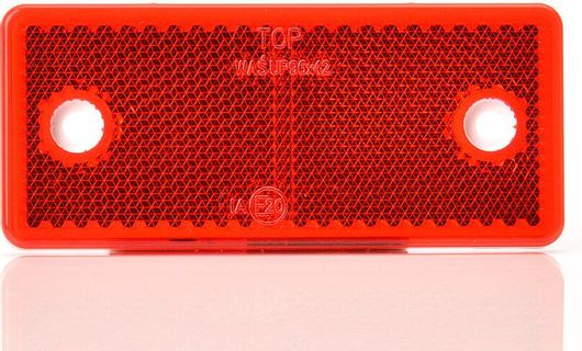 Πλαινό Ανακλαστικό WAS Κόκκινο 96x42