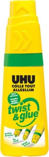 Κόλλα UHU Υγρή Twist & Μεσαία Γενικής Χρήσης 35ml Χωρίς Διαλύτες