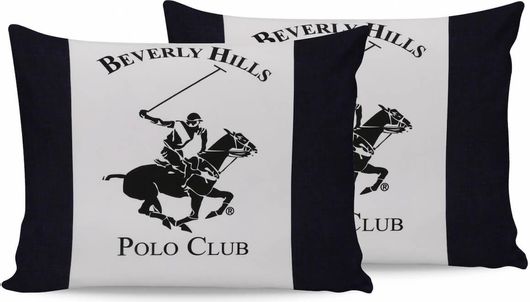 Σετ Μαξιλαροθήκες Beverly Hills Polo Club 50x70cm Μαύρο