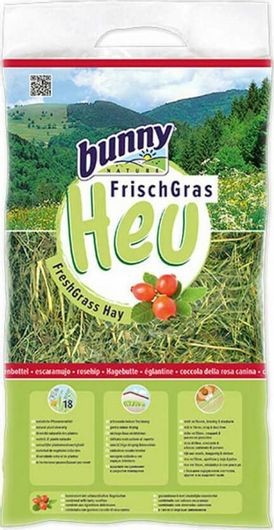 Μείγμα Τροφής Bunny Freshgrass Hay με Τριαντάφυλλο 500gr