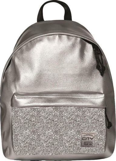 Σχολική Τσάντα Γυμνασίου / Λυκείου Lyc Sac Sparkle Ασημί