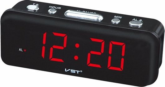Ψηφιακό Ρολόι Επιτραπέζιο με Ξυπνητήρι VST-738 Red Led