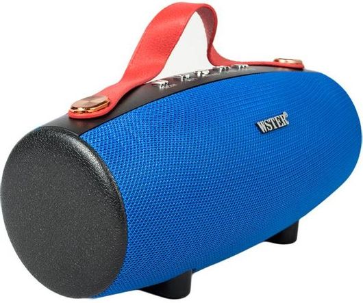 Ηχείο Bluetooth WSTER WS-1838 5W με Ραδιόφωνο Μπλε