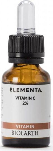 Serum Προσώπου Bioearth Elementa Vitamin C 2% Αντιγηραντικό με Βιταμίνη C & Υαλουρονικό Οξύ 15ml