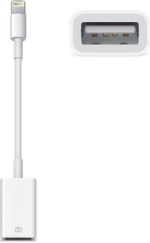 Apple MD821 Μετατροπέας Lightning male σε USB-A female Λευκό