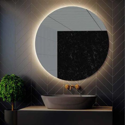 Καθρέπτης Μπάνιου Karag Sardes Στρογγυλός Led 90x90cm