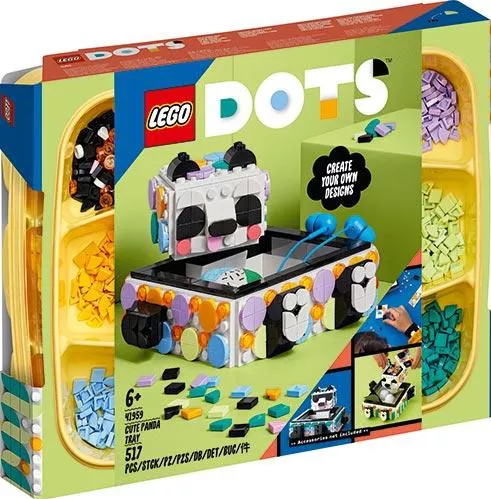 Lego Dots: Cute Panda Tray για 6+ Ετών #41959