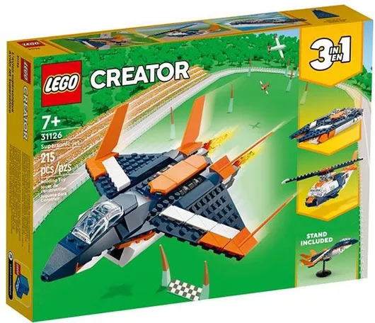 Lego Creator 3-in-1: Supersonic-Jet για 7+ Ετών #31126