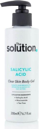 Ενυδατικό Τζελ Σώματος The Solution Salicylic Acid Clear Skin Body Gel 200ml