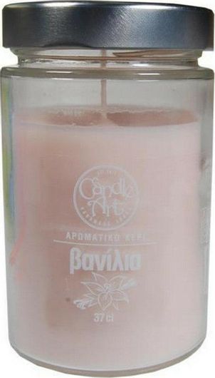 Αρωματικό Κερί σε Βάζο Candle n'Art Με Αιθέρια Έλαια Βανίλιας 370gr