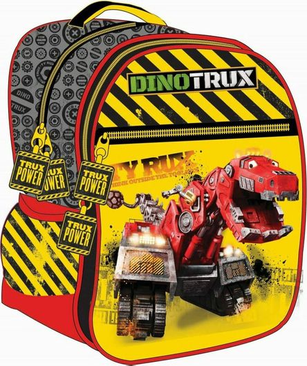 Σχολική Τσάντα Νηπίου Gim Πλάτης Dinotrux Κίτρινο