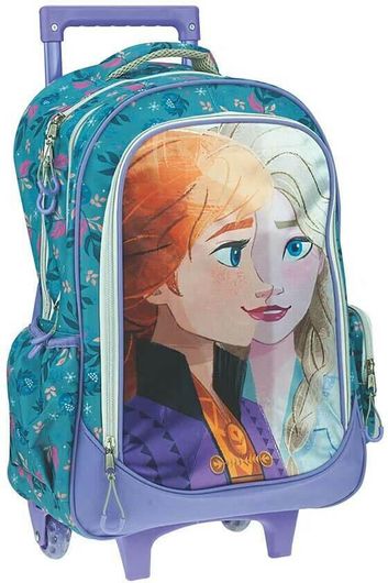 Σχολική Τσάντα Δημοτικού Gim Τρόλεϊ Frozen Γαλάζιο