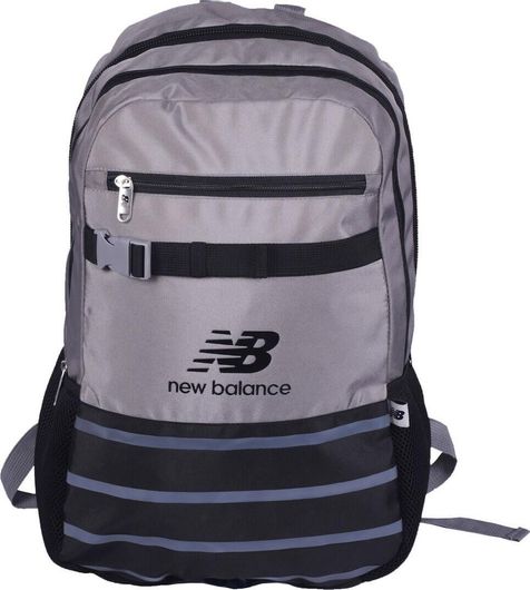 Σχολική Τσάντα Γυμνασίου / Λυκείου New Balance Πλάτης Γκρι / Μαύρο 
