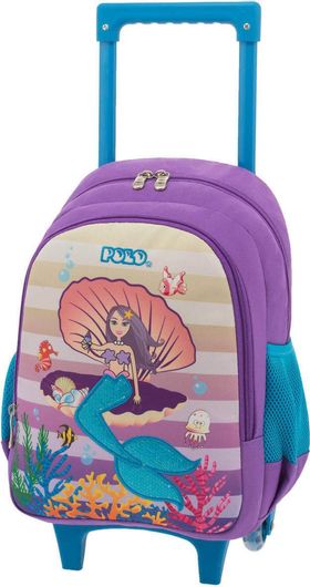 Σχολική Τσάντα Νηπίου Polo New Animal Junior Mermaid Τρόλεϊ Μοβ