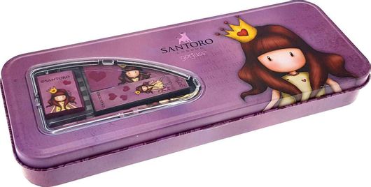 Σχολική Κασετίνα Santoro Gorjuss Princesses Μεταλλική με 1 Θήκη
