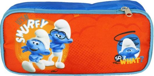 Σχολική Κασετίνα Gim Smurfs 344-20144 Οβάλ