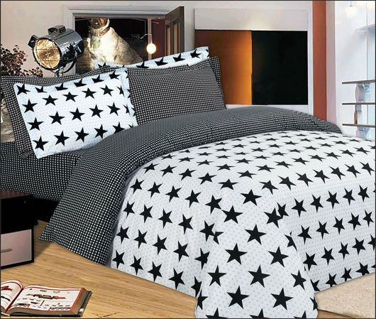 Μαξιλαροθήκες Le Blanc Σετ 2 τμχ 50x70cm Εμπριμέ Star