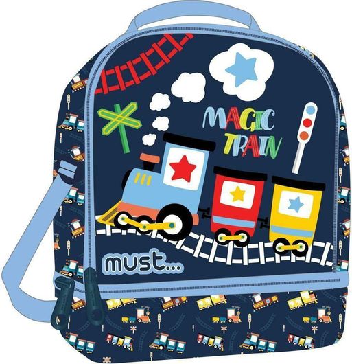Σχολική Τσάντα Φαγητού Yummy Magic Train Ισοθερμικό Μαύρο