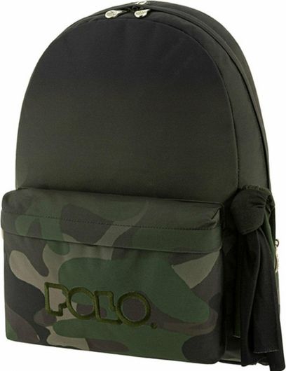 Σχολική Τσάντα Γυμνασίου / Λυκείου Πλάτης Polo Original 600D Πράσινο