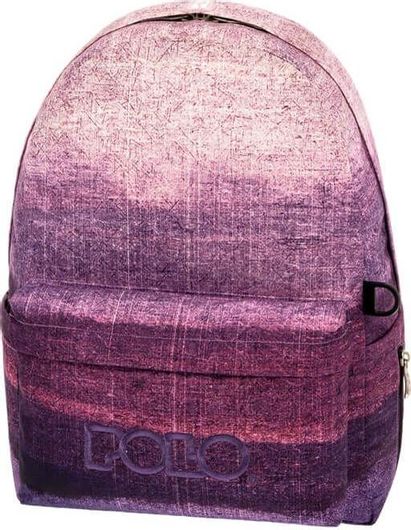 Σχολική Τσάντα Γυμνασίου / Λυκείου Πλάτης Polo Scarf Μοβ
