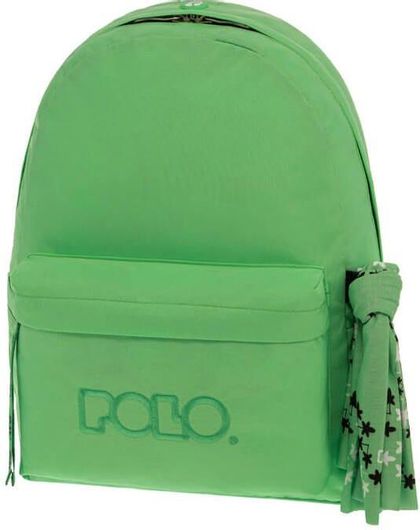 Σχολική Τσάντα Γυμνασίου / Λυκείου Πλάτης Polo Original με Μαντήλι Πράσινο