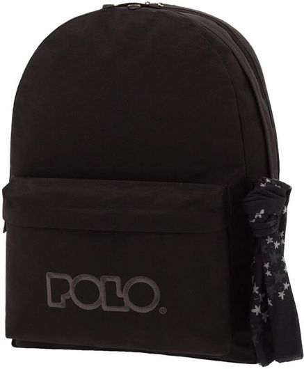 Σχολική Τσάντα Γυμνασίου / Λυκείου Πλάτης Polo Original Double 600D Μαύρο