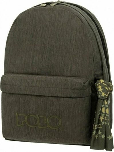Σχολική Τσάντα Γυμνασίου / Λυκείου Πλάτης Polo Original Double 600D Χακί
