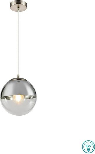 Κρεμαστό Φωτιστικό Οροφής Globo Lighting Varus 15851 Νίκελ Ματ