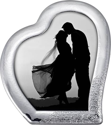 Στεφανοθήκη SLEVORI Καρδιά με Φιλμ Ασημιού 925 STEF-608KW