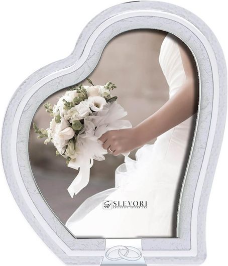 Στεφανοθήκη SLEVORI Καρδιά με Φιλμ Ασημιού 925 STEF-608K-002B