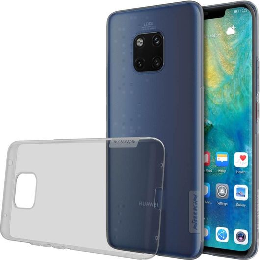 Θήκη Κινητού Nillkin Back Cover για Huawei Mate 20 Pro Σιλικόνης Grey