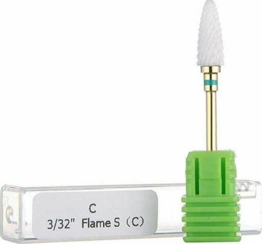 Κεραμική Φρέζα Κωνική Flame C Πράσινο